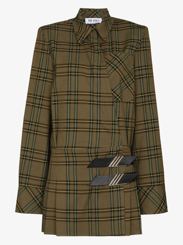 Checked Mini Dress