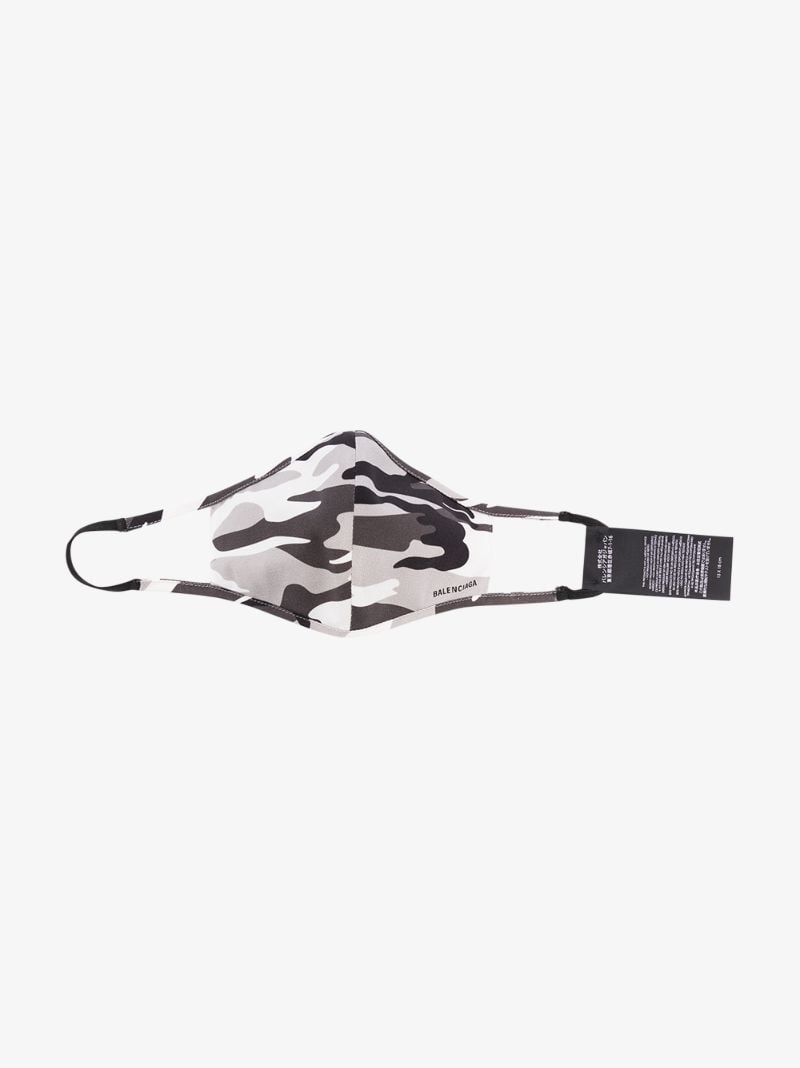 Grey Camouflage Face Mask