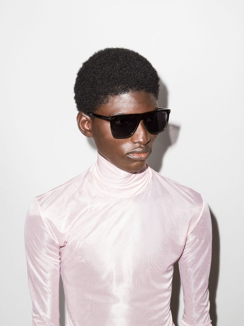Black Rectangular Sunglasses
