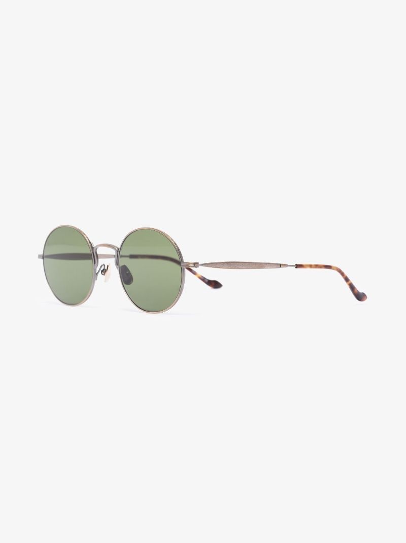 Antique Gold Tone Matsuda 2809h-v2 Round Sunglasses