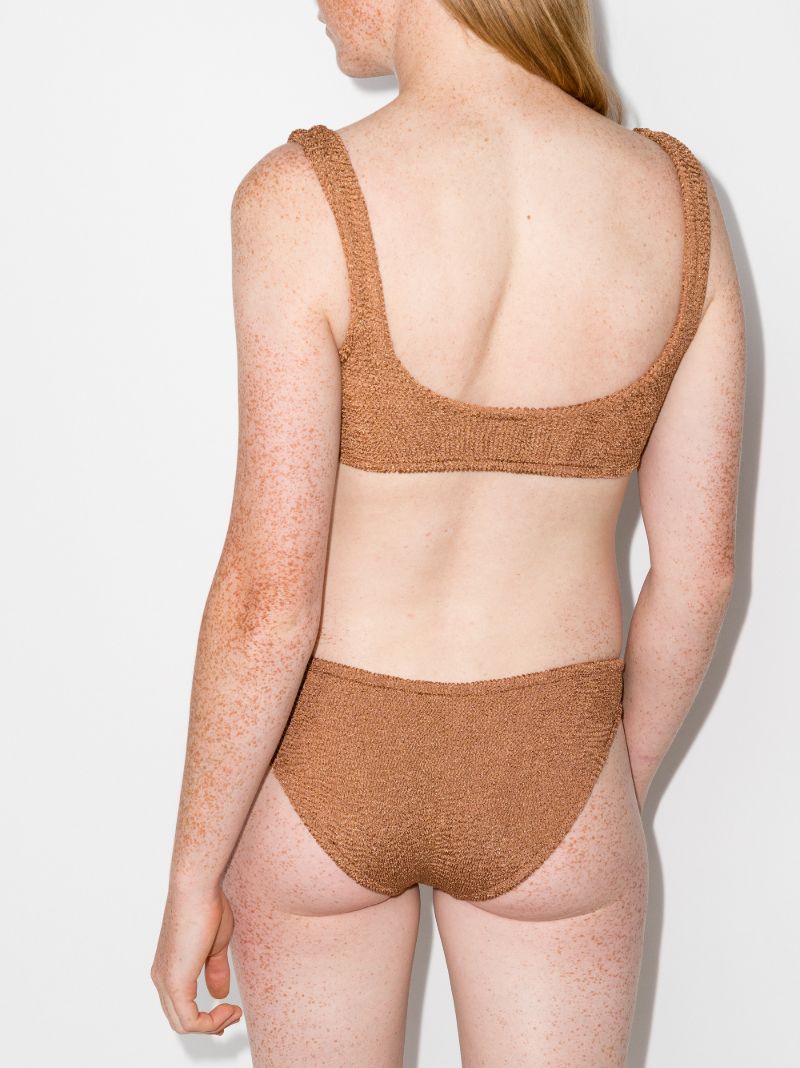 Brown Xandra Crinkle Bikini