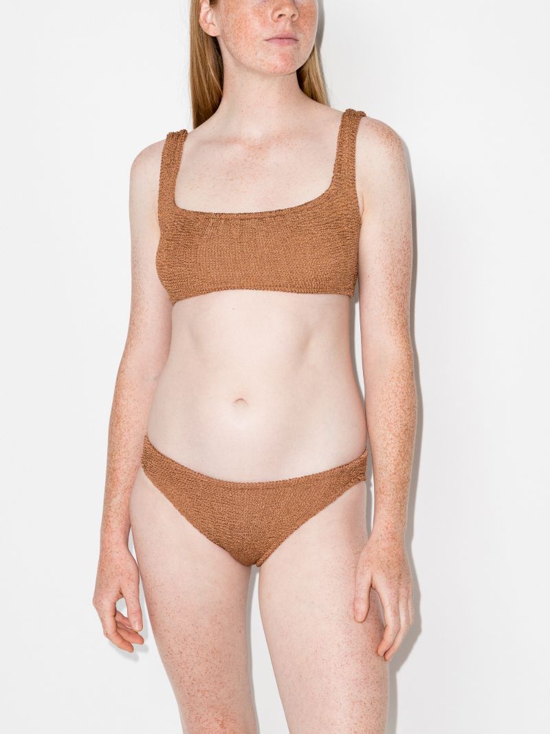 Brown Xandra Crinkle Bikini