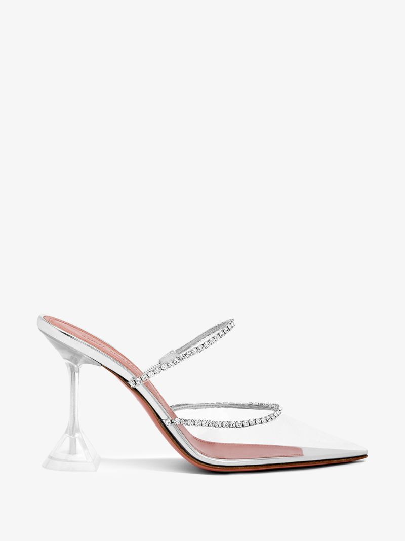 Transparent Gilda 95 Crystal Pvc Pumps