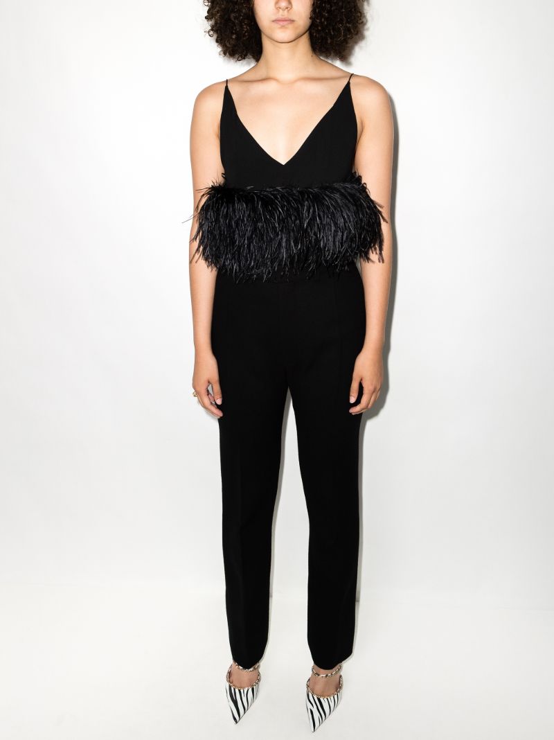 Poppy Feather Trim Camisole