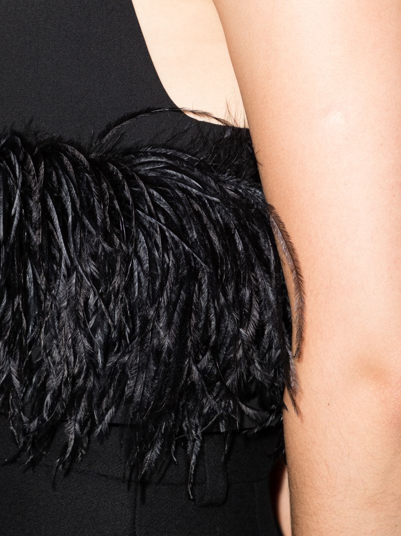 Poppy Feather Trim Camisole