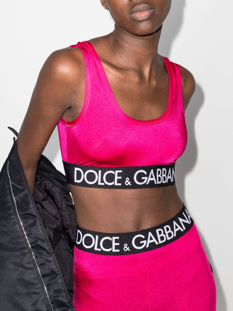 Logo Band Crop Top