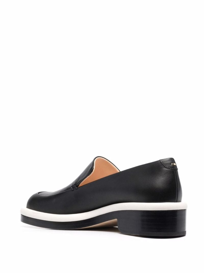 Black Jj Leather Loafers