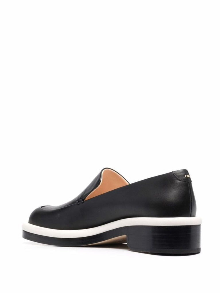 Black Jj Leather Loafers