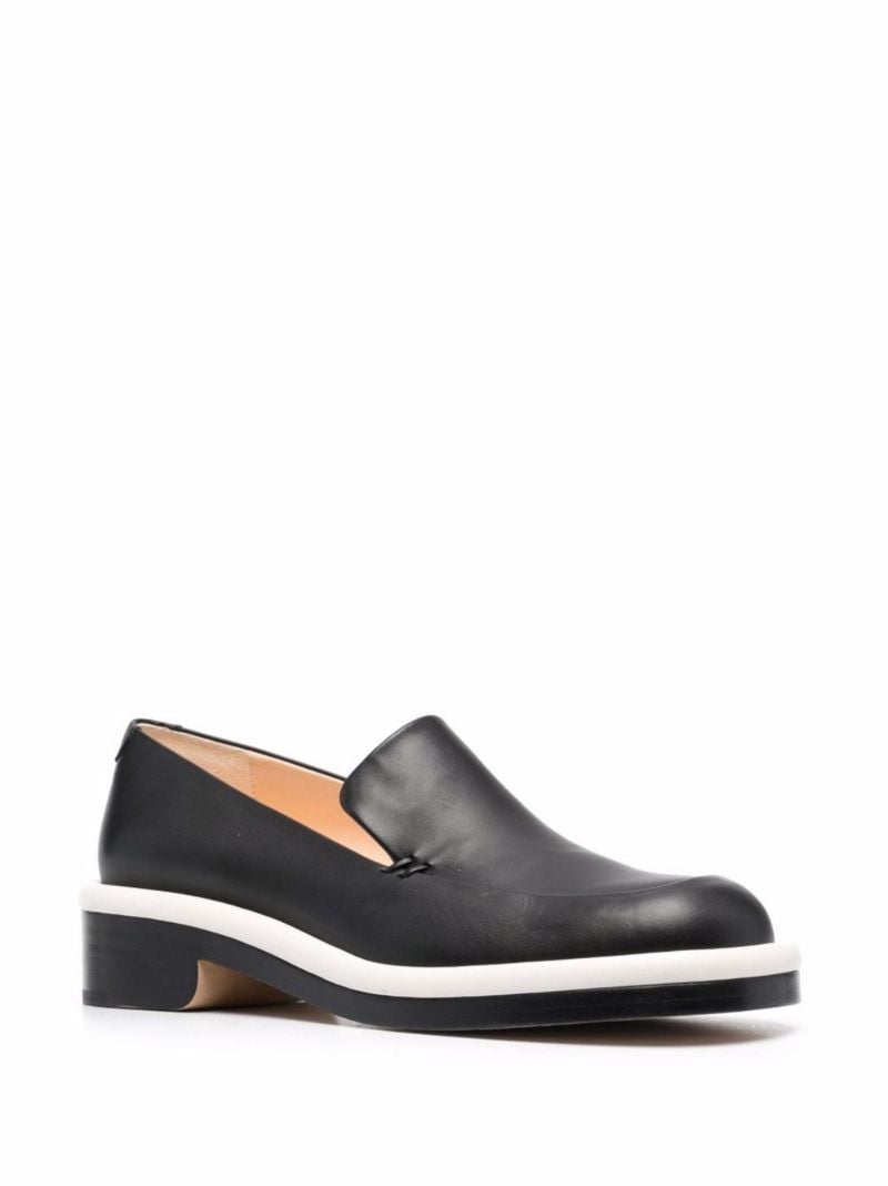 Black Jj Leather Loafers