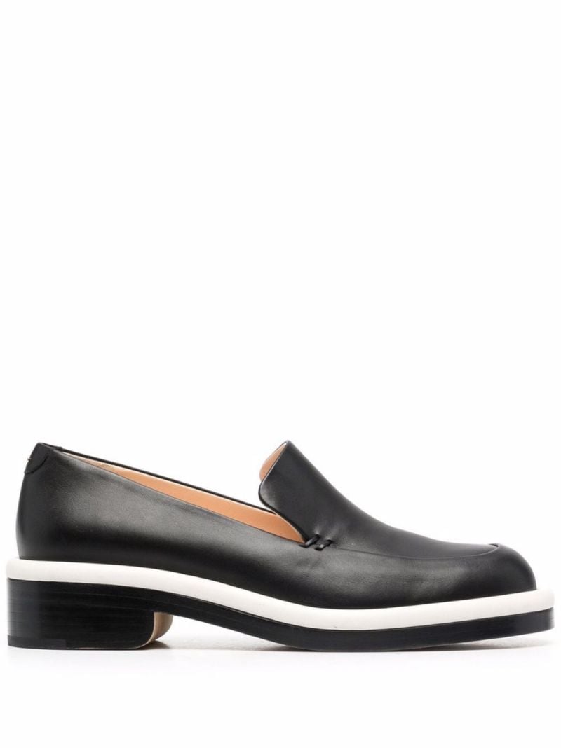 Black Jj Leather Loafers