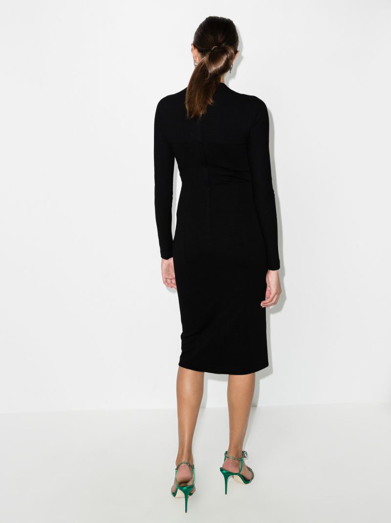 Sweetheart Neck Midi Dress