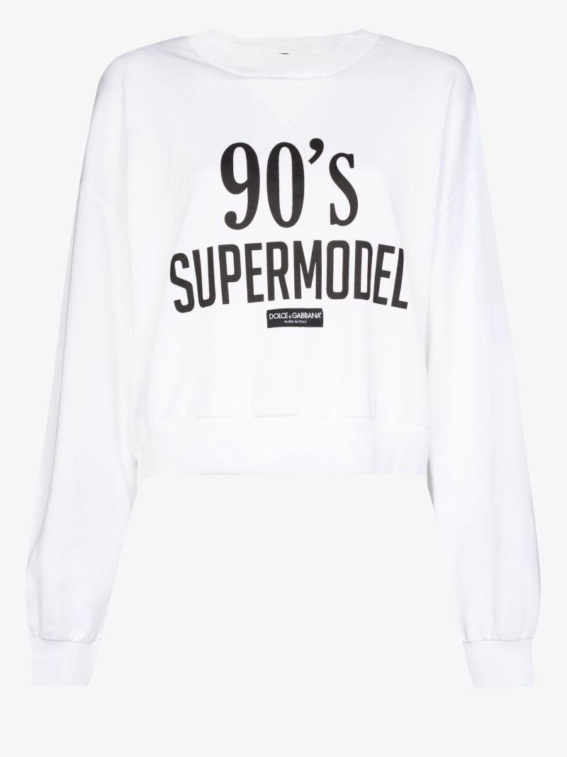 '90s Supermodel Print Sweatshirt