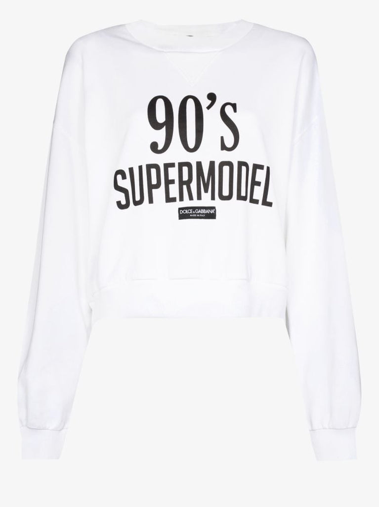 '90s Supermodel Print Sweatshirt