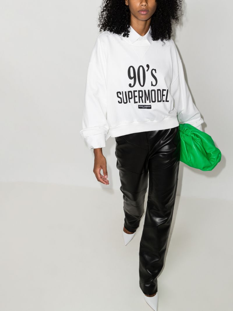 '90s Supermodel Print Sweatshirt