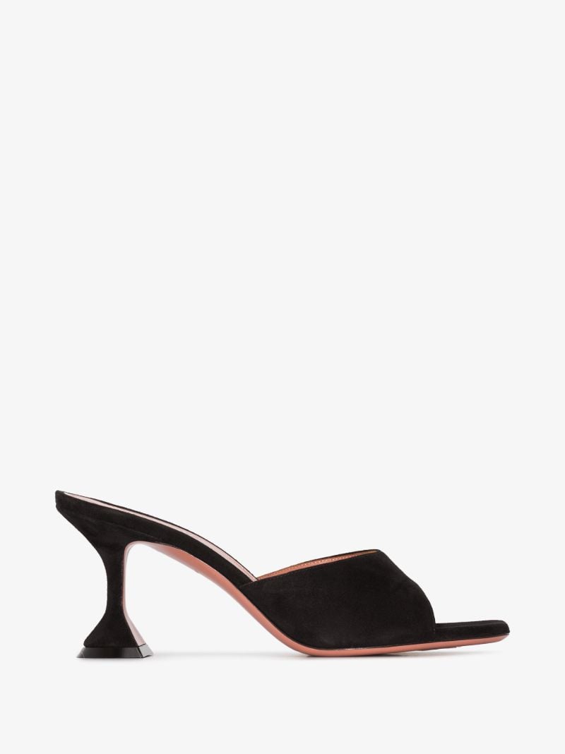 Black Lupita 95 Suede Mules