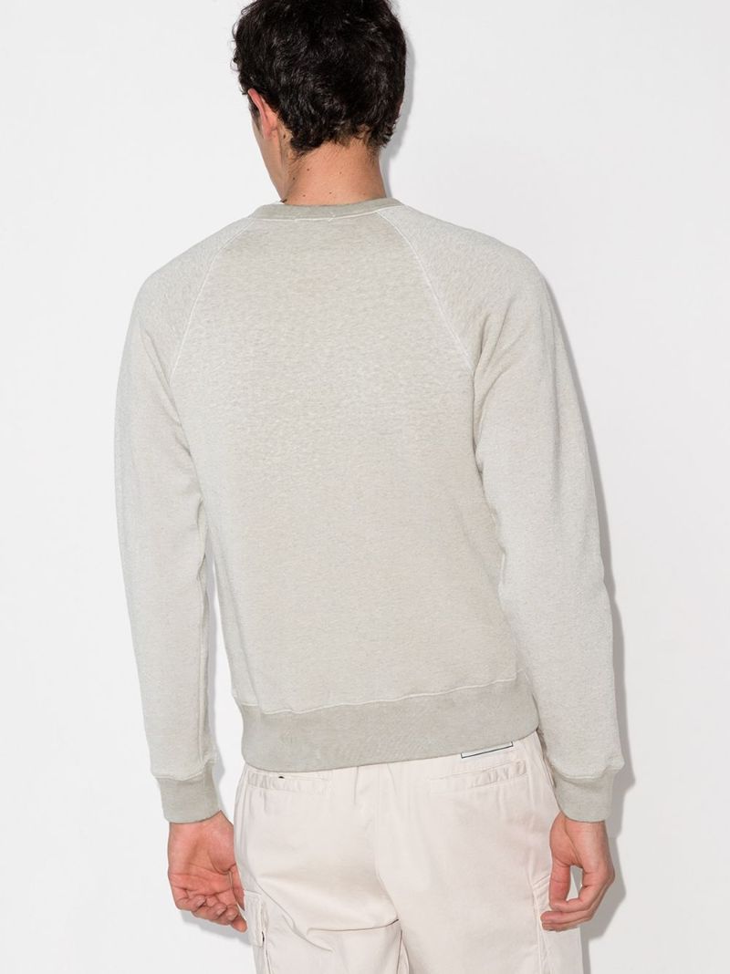 Crew Neck Raglan-sleeve Sweatshirt