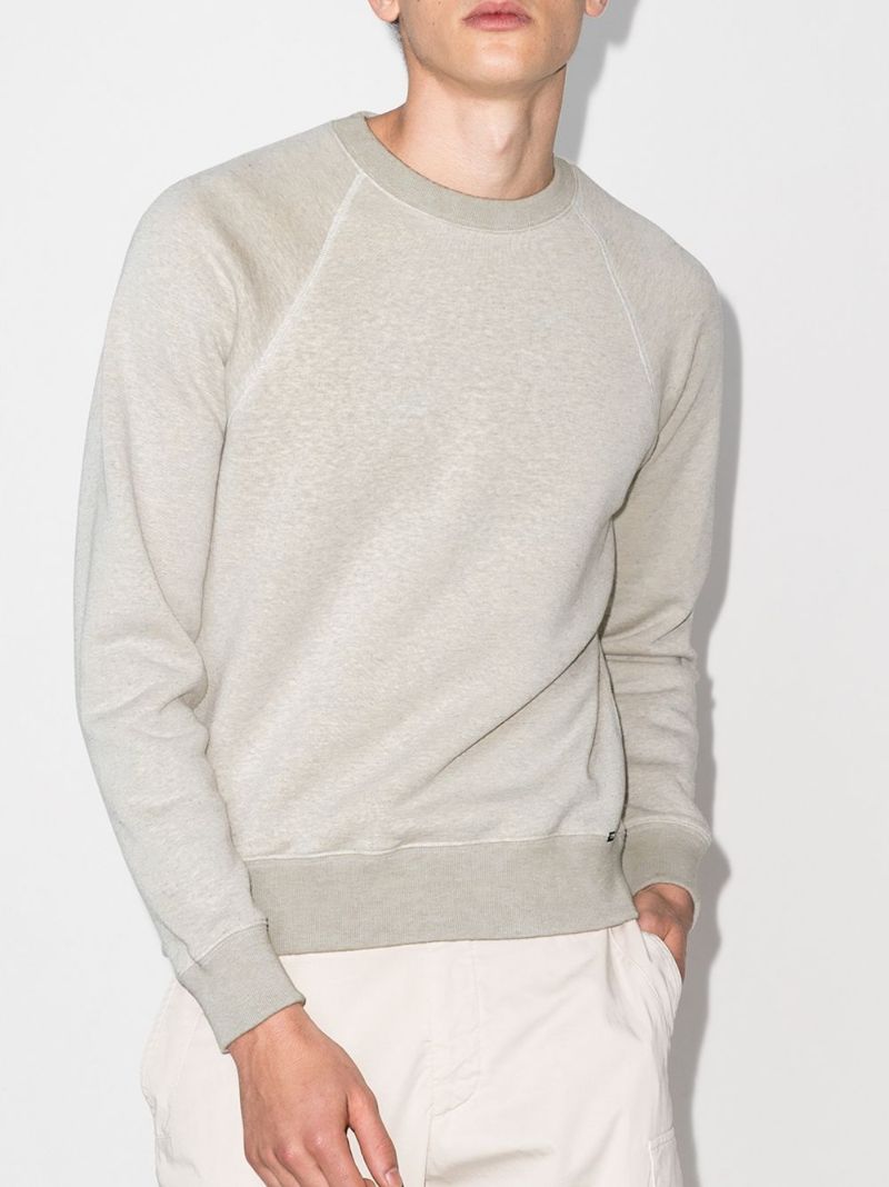Crew Neck Raglan-sleeve Sweatshirt