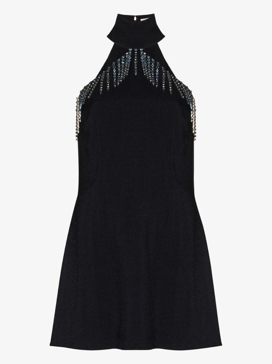 Crystal Embellished Mini Dress