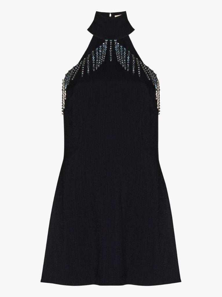 Crystal Embellished Mini Dress