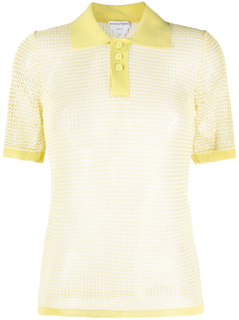Short-sleeve Sheer Polo Shirt