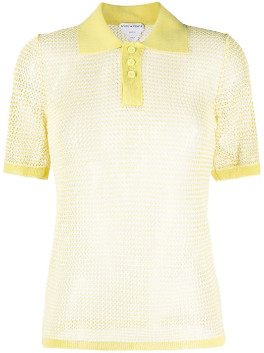 Short-sleeve Sheer Polo Shirt