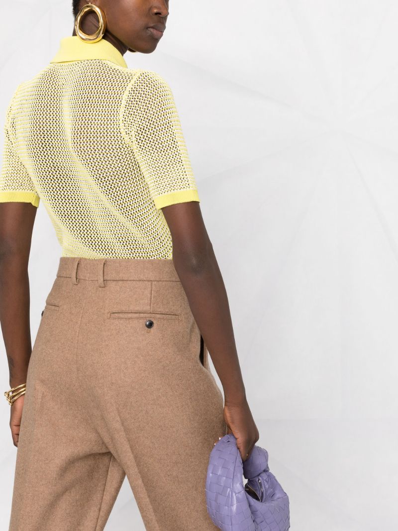 Short-sleeve Sheer Polo Shirt