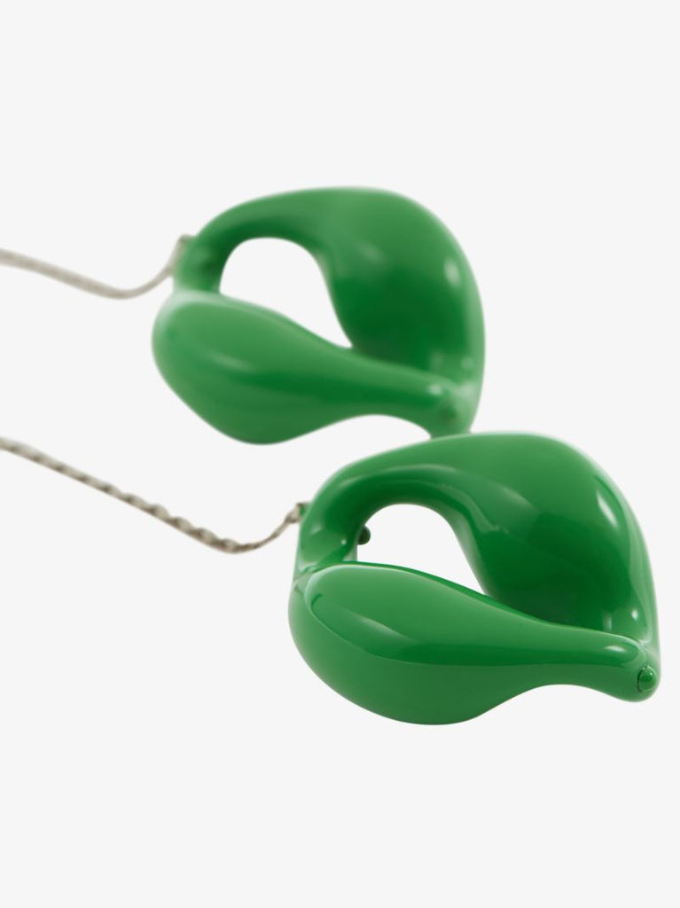 Green Trudie Drop Earrings