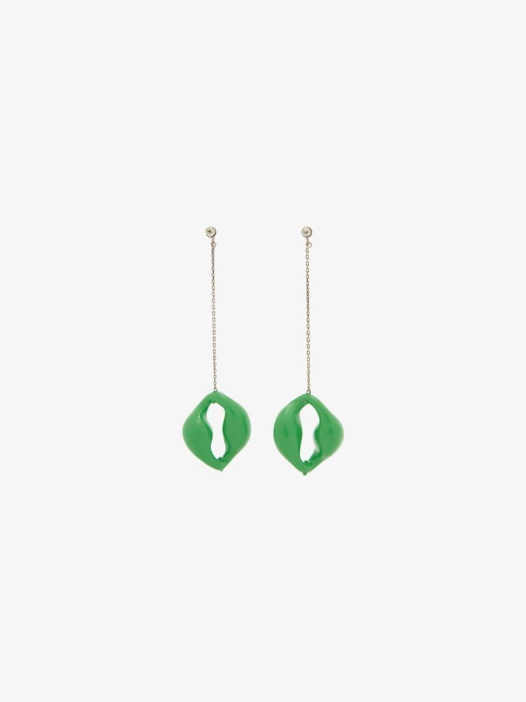 Green Trudie Drop Earrings
