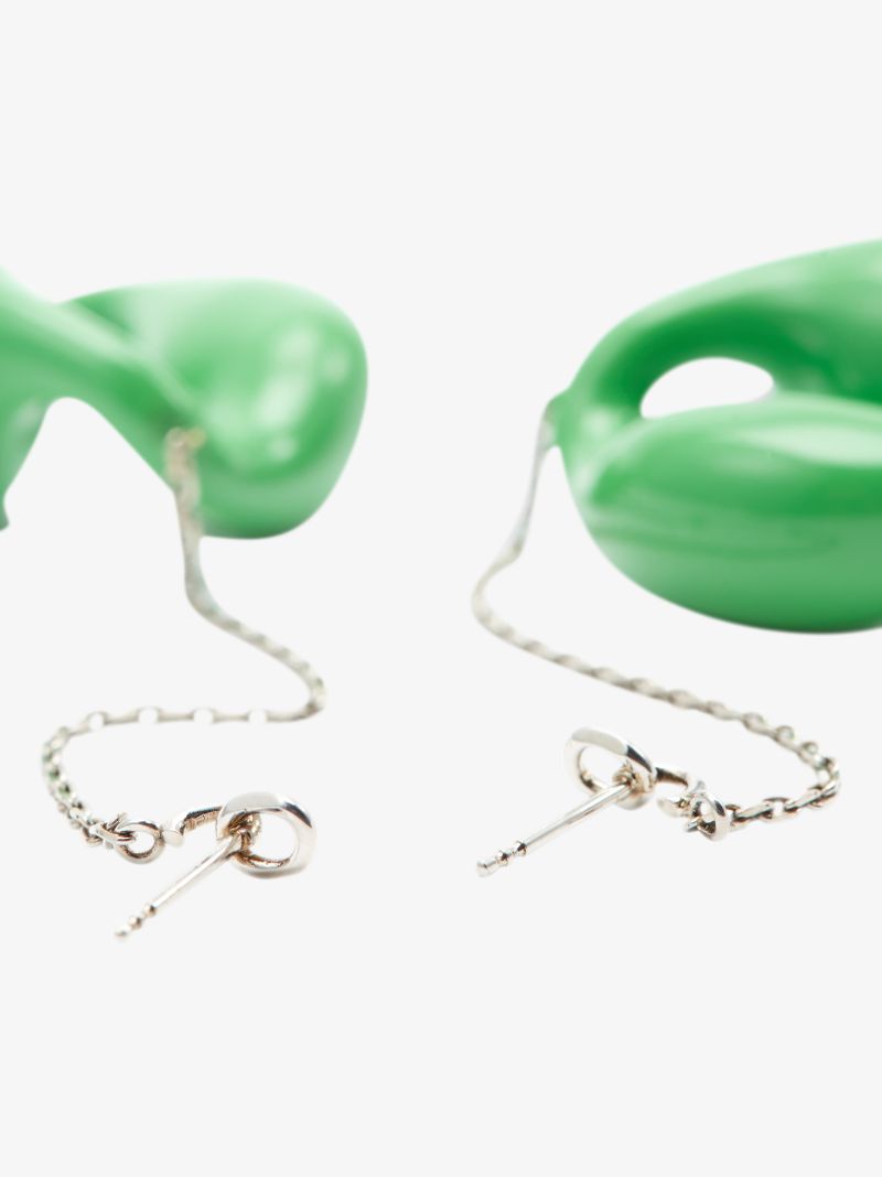 Green Trudie Drop Earrings