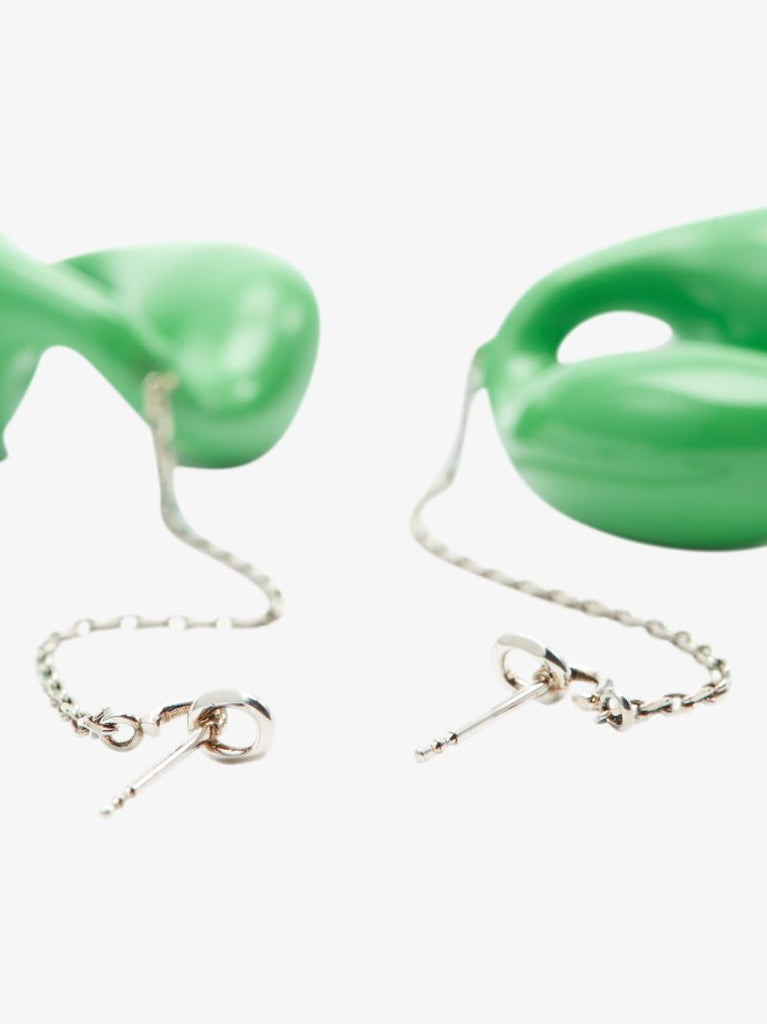 Green Trudie Drop Earrings
