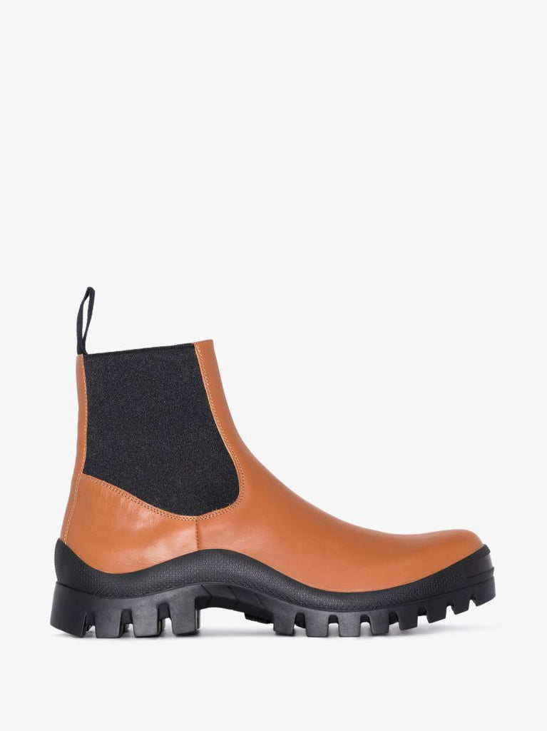 Brown Catania Leather Chelsea Boots