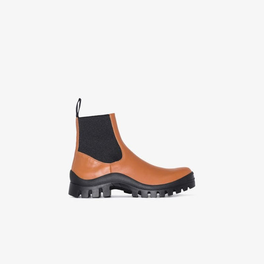 Brown Catania Leather Chelsea Boots