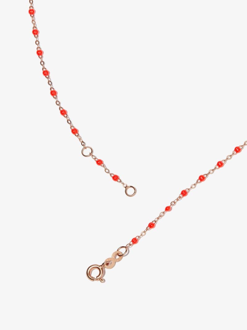 18k Rose Gold Classic Gigi 60 Cm Beaded Necklace