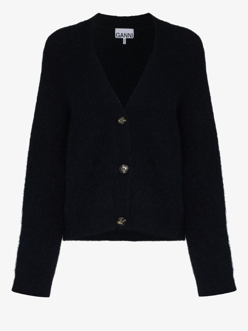 V-neck Wool Cardigan