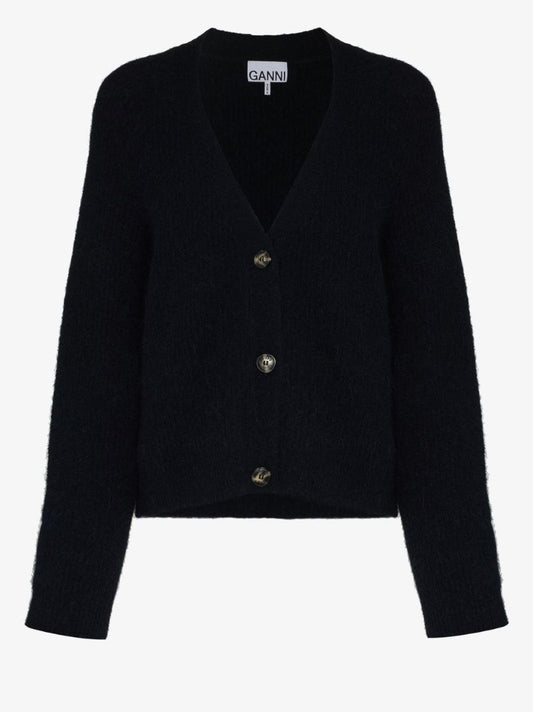 V-neck Wool Cardigan