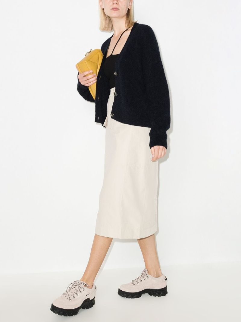 V-neck Wool Cardigan