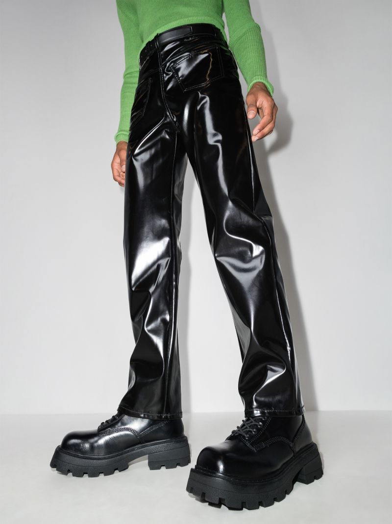 Black Michigan Leather Boots