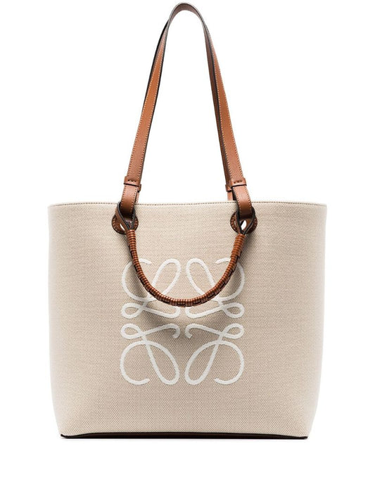 Neutral Anagram Canvas Tote Bag