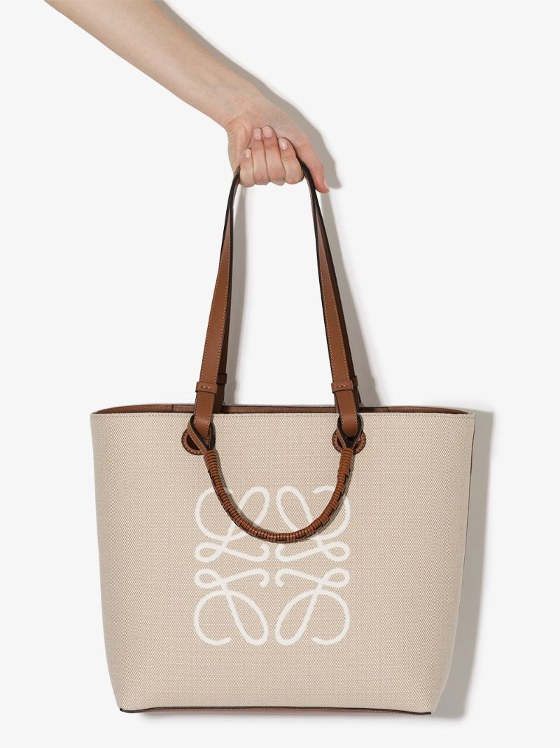 Neutral Anagram Canvas Tote Bag