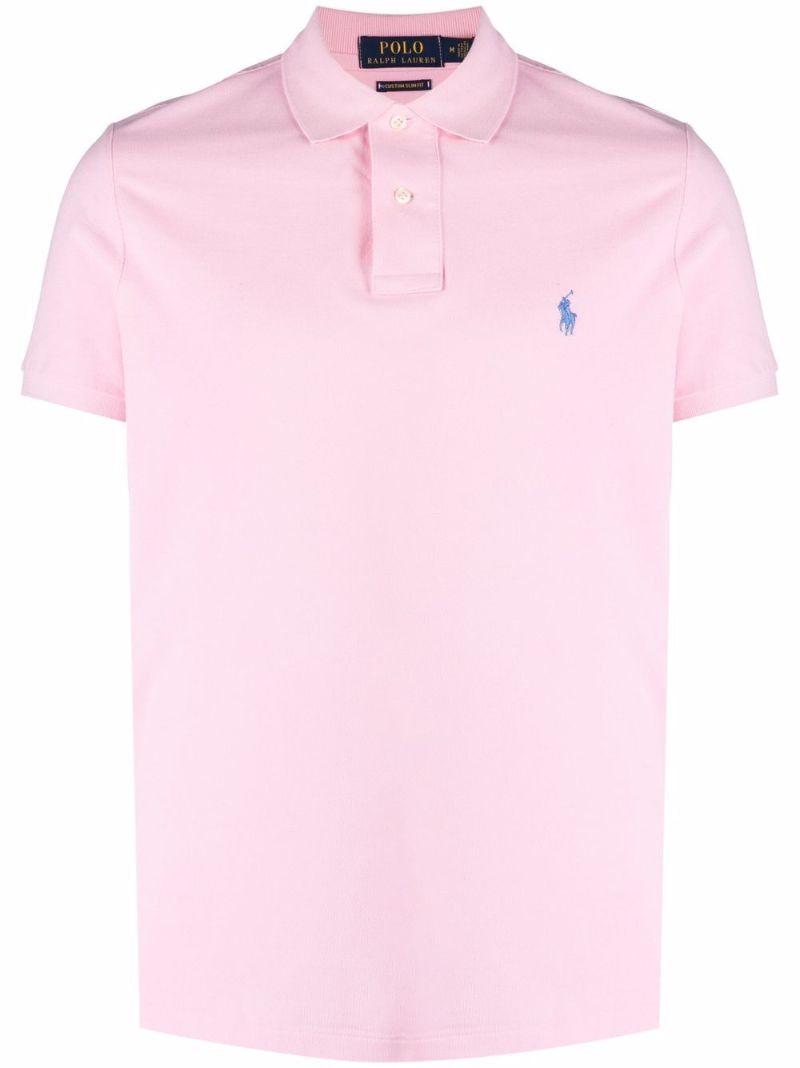 Pink Polo Pony Cotton Polo Shirt