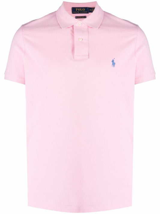 Pink Polo Pony Cotton Polo Shirt