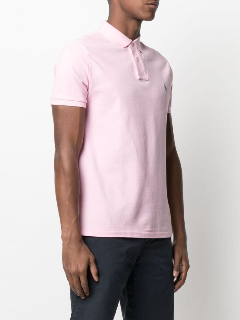 Pink Polo Pony Cotton Polo Shirt