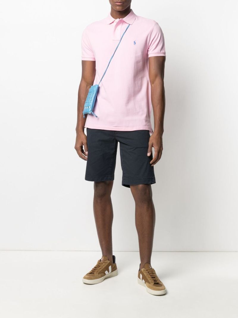 Pink Polo Pony Cotton Polo Shirt