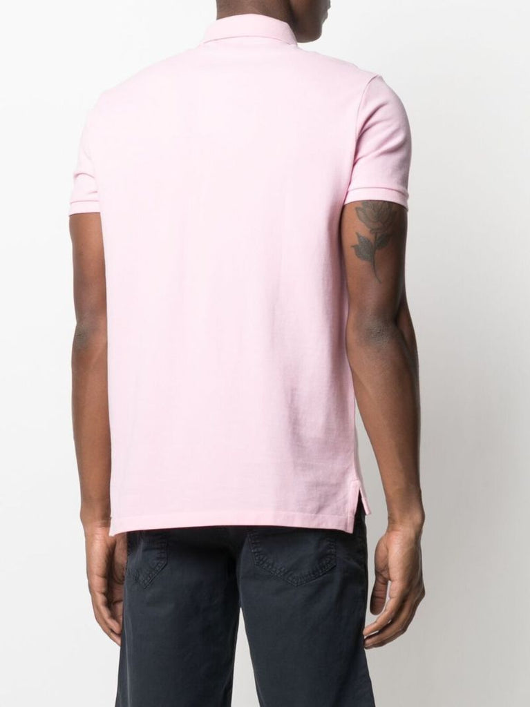 Pink Polo Pony Cotton Polo Shirt