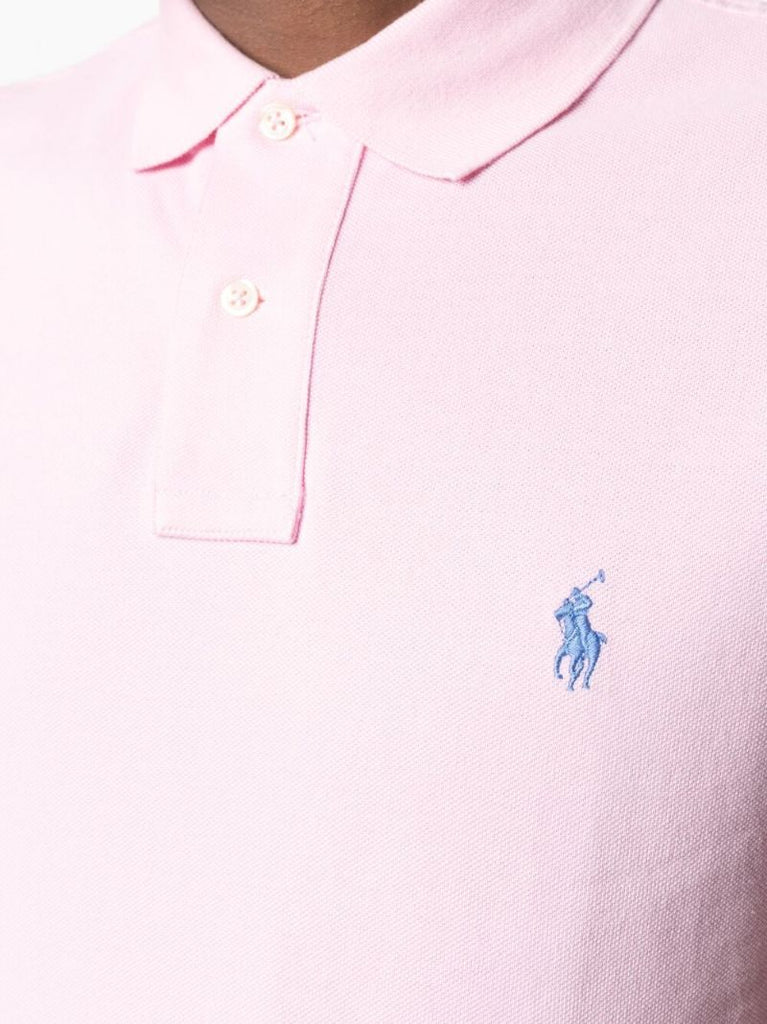 Pink Polo Pony Cotton Polo Shirt