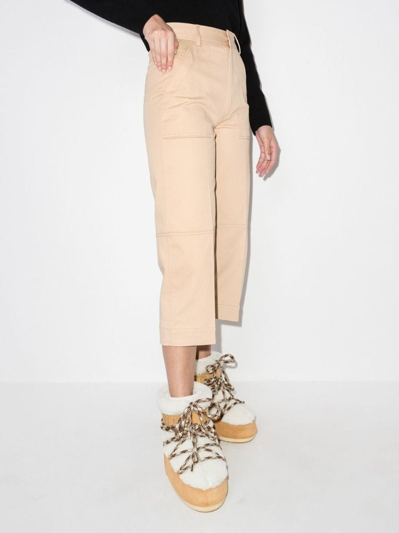 Cropped Straight-leg Trousers