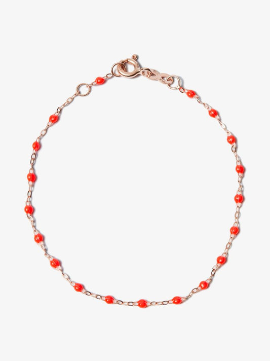 18k Rose Gold Classic Gigi 17 Cm Beaded Bracelet