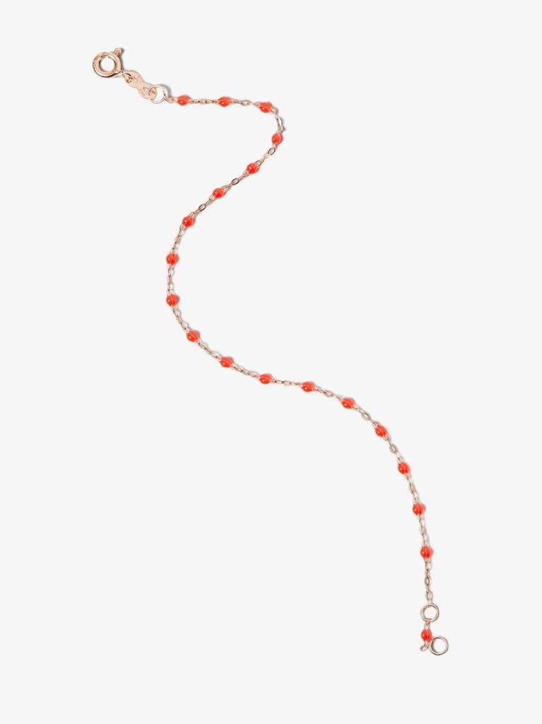 18k Rose Gold Classic Gigi 17 Cm Beaded Bracelet
