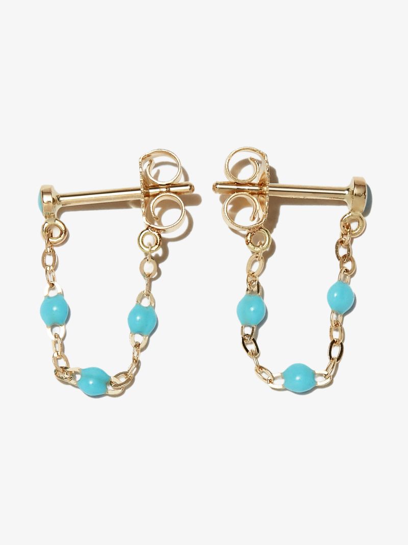 18k Yellow Gold Classic Gigi Beaded Earrings