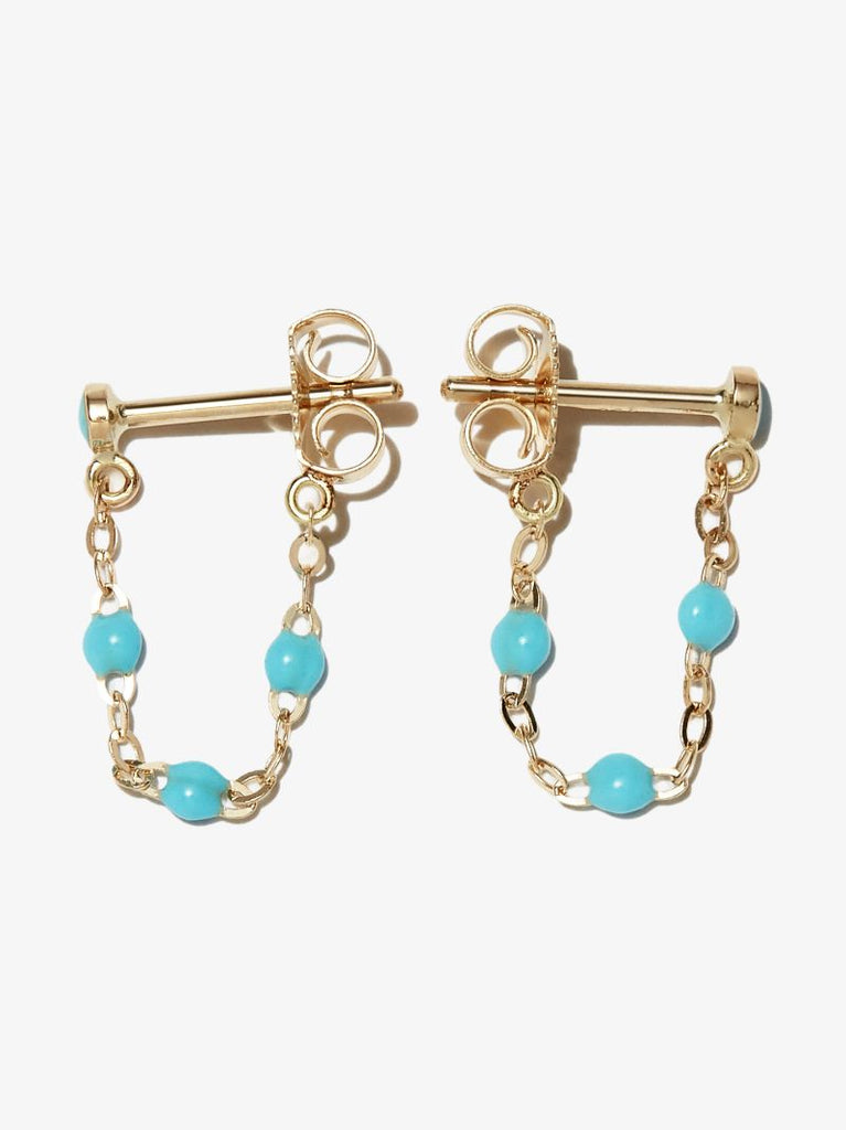 18k Yellow Gold Classic Gigi Beaded Earrings